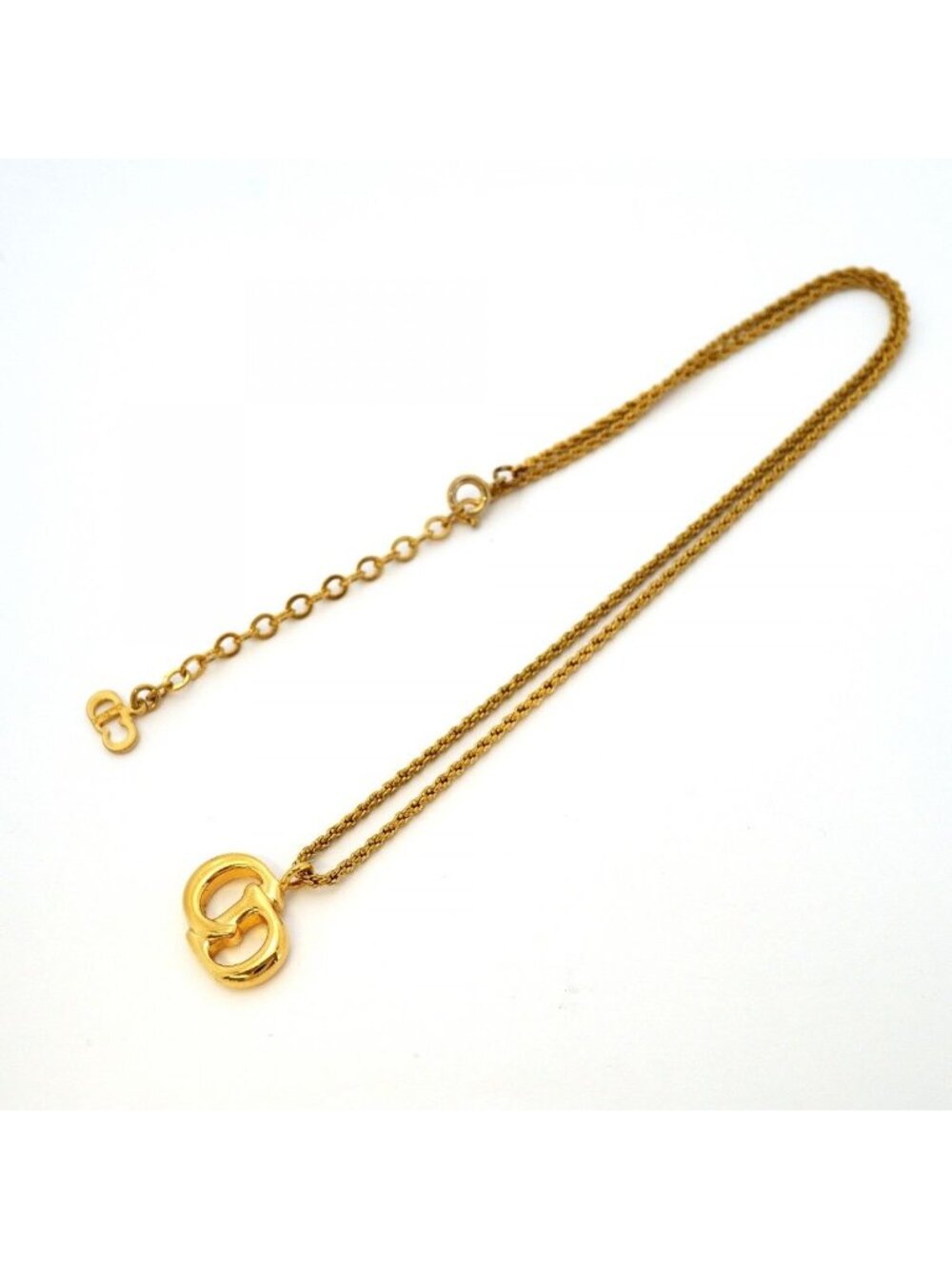 ★SOLD★ Dior Necklace CD Logo Gold Plated - Picture 3 of 5